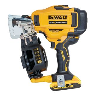 Pistol pentru batut cuie in acoperis Dewalt DCN45RND2, 18V, cu acumulator