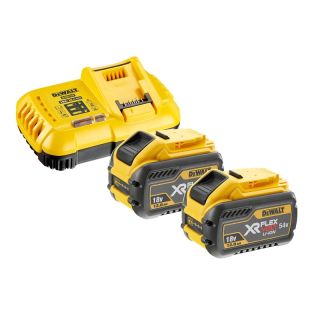 Set 2 acumulatori si incarcator Dewalt DCB118Y2