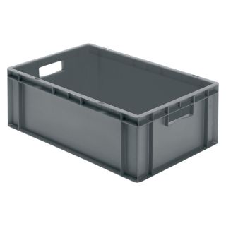 Cutie stivuibila LA-KA-PE TK600/210-0 600x400x210mm gri cu maner