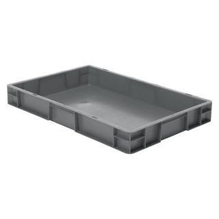 Cutie stivuibila LA-KA-PE TK600/75-0 600x400x75mm gri fara maner