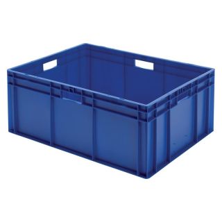 Cutie stivuibila LA-KA-PE TK800/320-0 800x600x320mm albastra cu maner