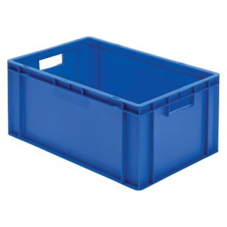 Cutie stivuibila LA-KA-PE TK600/270-0 600x400x270mm albastra cu maner