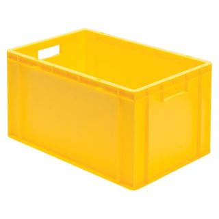 Cutie stivuibila LA-KA-PE TK600/320-0 600x400x320mm galbena cu maner