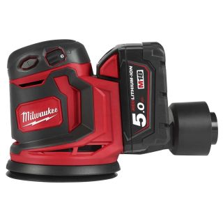 Slefuitor orbital Milwaukee M18 BOS125-502B, 125mm, cu acumulator