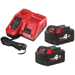 Set 2 acumulatori si incarcator Milwaukee M18 NRG-402