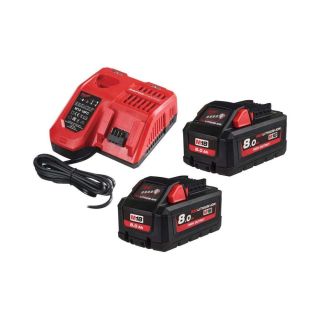 Set 2 acumulatori si incarcator Milwaukee M18 HNRG-802