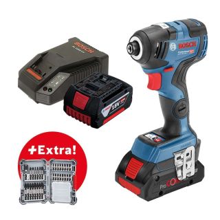 Masina de insurubat cu impact BOSCH GDR 18V-200 C, 18V, cu acumulator