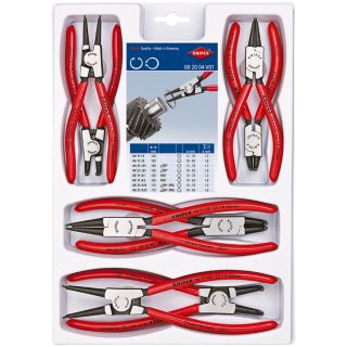 Set clesti inel siguranta Knipex seria 44 si 46 J1 J2 J11 J21 A1 A2 A11 A21 8 piese in carcasa plastic