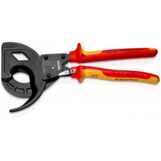 Cleste pentru taiat cabluri cu clichet Knipex 320 mm VDE