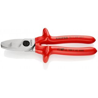 Cleste pentru taiat cablu Knipex tais dublu 200 mm VDE