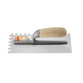 Gletiera Kapriol zimtata cu maner din lemn 12x28cm 12mm