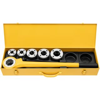 Trusa de filetat manuala Rems Eva NPT 3/8-1/2-3/4-1-1.1/4"