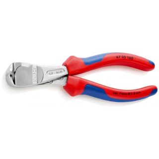 Cleste cu tais frontal Knipex manere multicomponente 160 mm