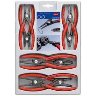 Set clesti inel siguranta Knipex seria 44 si 49 J1 J2 J11 J21 A1 A2 A11 A21 8 piese in carcasa plastic