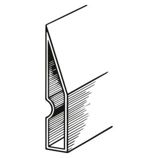 Dreptar aluminiu Fortis tip trapez 97x18mm 1.2m