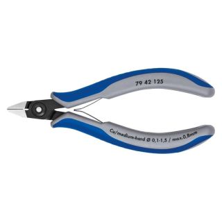 Cleste cu tais Knipex de precizie cu arc 125mm
