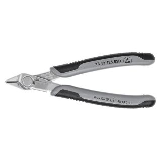 Cleste cu tais Knipex cu cap inclinat V2A 125mm ESD