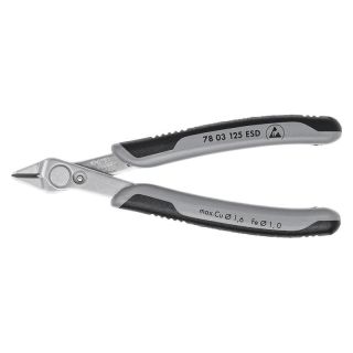 Cleste cu tais Knipex cu cap inclinat V2A 140mm ESD