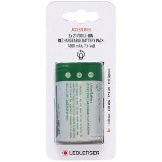 Set 2 acumulatori Ledlenser 21700, 3.7V, 4.8Ah