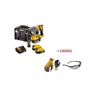 Ciocan rotopercutor Dewalt DCH333X2, SDS Plus, 18/54V, 3.5J, cu acumulator + ochelari + manusi protectie