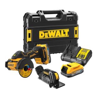 Polizor unghiular Dewalt DCS438E2T, 76mm, cu acumulator