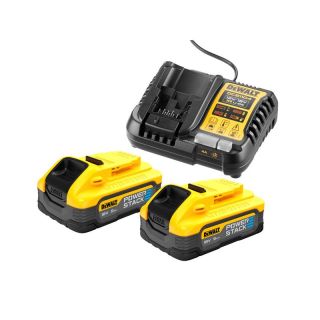 Set 2 acumulatori si incarcator Dewalt DCB1104H2