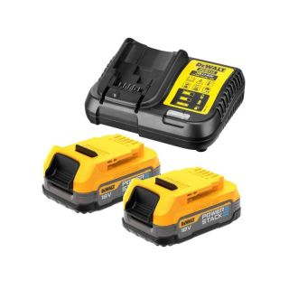 Set 2 acumulatori si incarcator Dewalt DCB1102E2