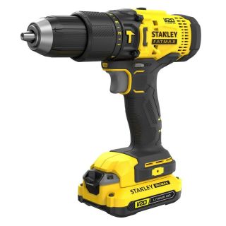 Masina de gaurit si insurubat cu percutie Stanley SFMCD711C2K, cu acumulator