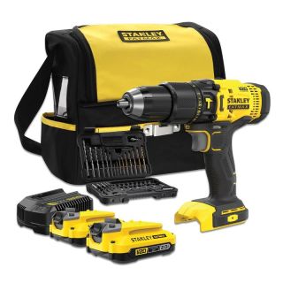 Masina de gaurit si insurubat cu percutie Stanley SFMCD711DSA, cu acumulator