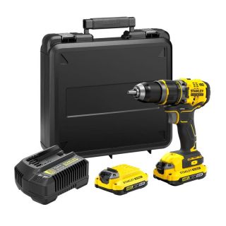 Masina de gaurit si insurubat cu percutie Stanley SFMCD721D2K, cu acumulator