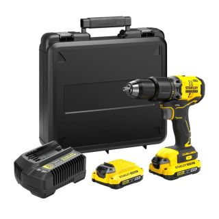 Masina de gaurit si insurubat cu percutie Stanley SFMCD715D2K, cu acumulator