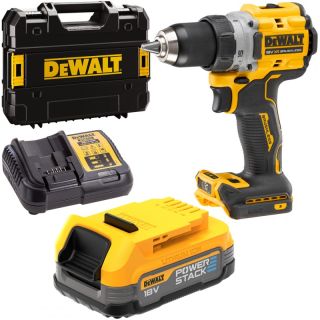 Masina de gaurit si insurubat cu percutie Dewalt DCD800E1T, cu acumulator