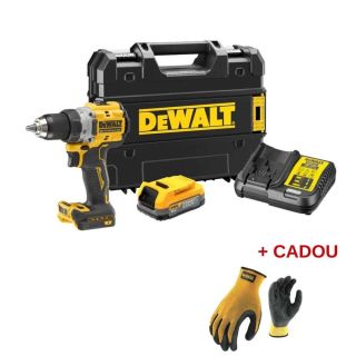 Masina de gaurit si insurubat cu percutie Dewalt MET-14179, cu acumulator + manusi protectie