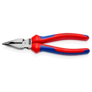 Cleste combinat/patent Knipex ascutit cu maner multicomponent 185 mm