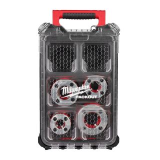 Set capete de filetare Milwaukee FPT114HK BSPT 1/2"-3/4"-1"-1.1/4" pentru M18 FPT114