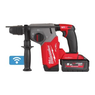 Ciocan rotopercutor Milwaukee M18 ONEFHX-552X, SDS Plus, 18V, 2.5J, cu acumulator
