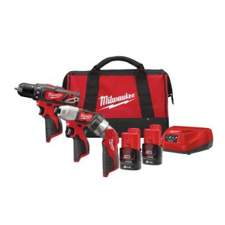 Pachet 3 scule Milwaukee M12 BPP3A-202B