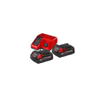 Set 2 acumulatori si incarcator Milwaukee M18 NRG-202