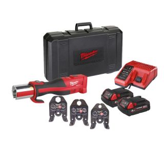 Dispozitiv de presare Milwaukee M18BLHPT-202C 3 bacuri cu profil V (15/22/28 mm)