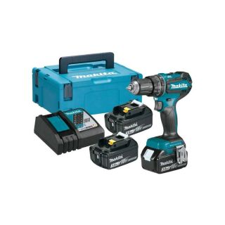 Masina de gaurit si insurubat cu percutie Makita DHP485RF3J, cu acumulator