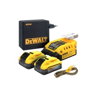 Set 2 acumulatori si adaptor incarcare USB-C Dewalt Powerstack DCB094H2